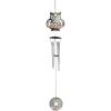 Spoontiques Owl Metal Wind Chime – Outdoor Garden Décor – Decorative Chimes for Yard, Garden, Backyard and Patio Decoration