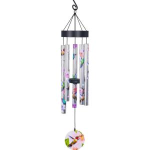 Spoontiques Hummingbird Wind Chime – Outdoor Garden Décor – Decorative Chimes for Yard, Garden, Backyard and Patio Decoration