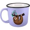 Spoontiques – Sloth Camper Mug – Cute Ceramic Campfire Mug – Great for Outdoor Lovers, Backpackers, Adventurers – Friends & Family Gifts