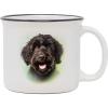 Spoontiques Golden Retriever Ceramic Camper Mugs – 14 Ounce Beverage Capacity – Microwave and Dishwasher Safe – 3 5/8” Tall(Labradoodle)