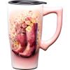 Spoontiques Snoopy Free Hugs Ceramic Travel Coffee Mug with Lid and Handle – Peanuts Double Walled Mug for Hot and Cold Beverages – Microwave and Dishwasher Safe, Spill Proof Lid(Cowgirl Boots)