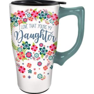 Spoontiques Daughter Ceramic Travel Mug