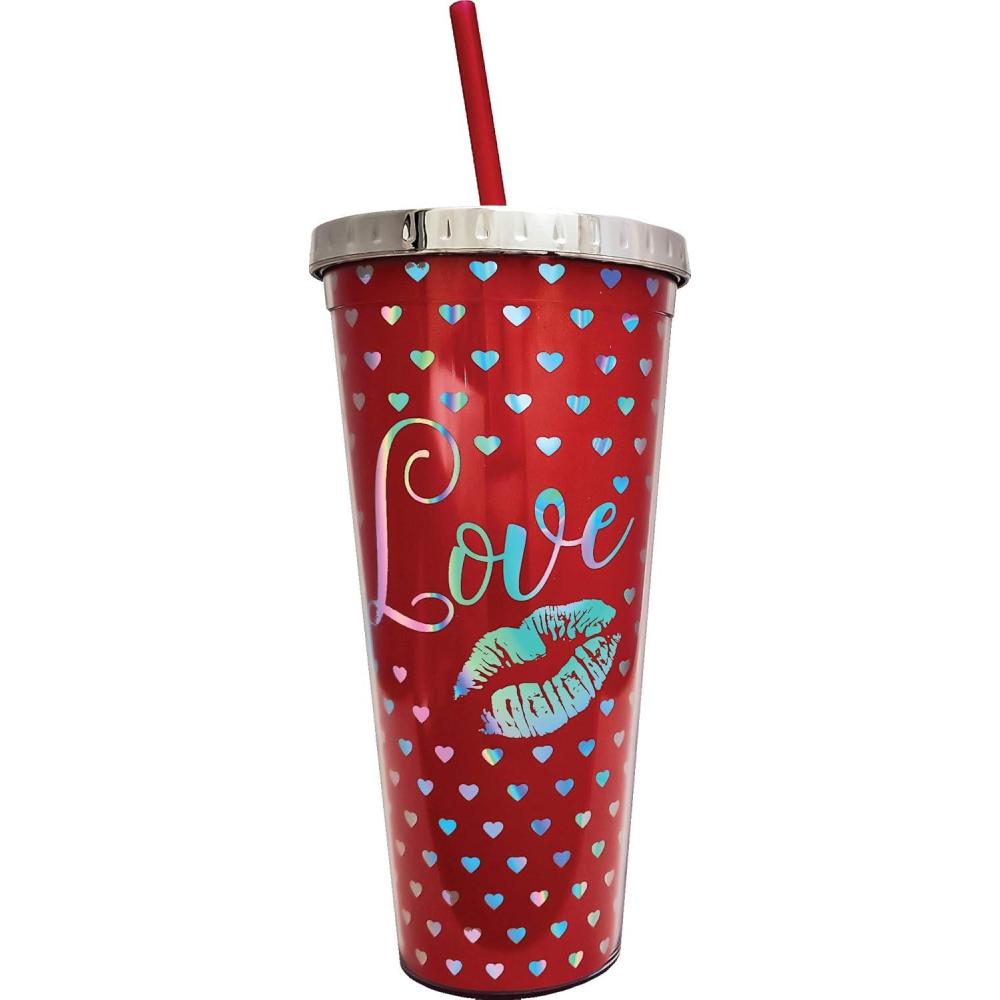 image:imageSpoontiques Love Foil Cup wStraw