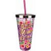 Spoontiques – Glitter Filled Acrylic Tumbler – Glitter Cup with Straw – 20 oz - Stainless Steel Locking Lid with Straw – Double Wall Insulated – BPA Free – Best Mom Ever