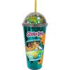 Spoontiques Merry Clarkmas Dome Top Acrylic Tumbler, 20oz – Glitter-Filled Dome Top with Enclosed Figurine & Coordinating Reusable Straw – 10″ Tall Double Wall Insulated Travel Cup(Scooby Doo)