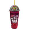 Spoontiques Wonder Woman Dome Top Acrylic Tumbler, 20oz – Glitter-Filled Dome Top with Enclosed Figurine & Coordinating Reusable Straw – 10″ Tall Double Wall Insulated Travel Cup