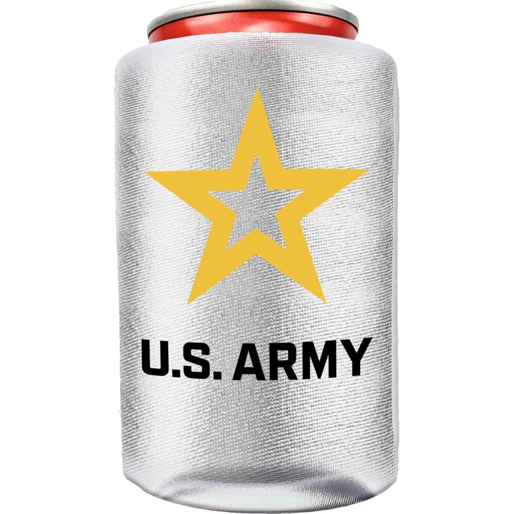 image:imageSpoontiques Army Can Cooler Insulated Sleeve for Standard Size Cans and Bottles One Size