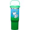 Spoontiques Snoopy Soccer 30oz Stainless Steel Bottle – 10″ Tall, Twist Off Lid & Carrying Handle – Stainless Steel Outer Wall & Acrylic Inner Wall