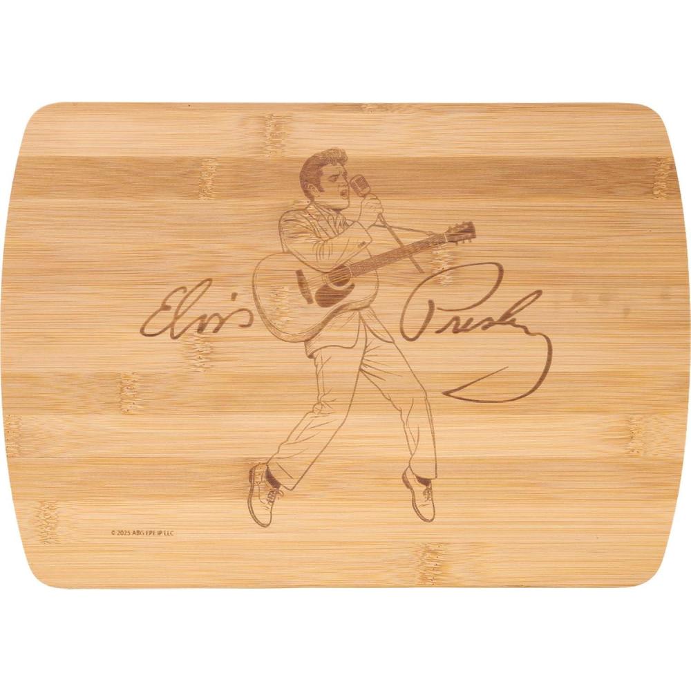 image:imageSpoontiques Elvis Cutting Board for Kitchen  Durable Wood Cutting Board with KnifeFriendly Surface Easy to Clean Lightweight Food Prep Board for Meat Vegetables amp FruitElvis