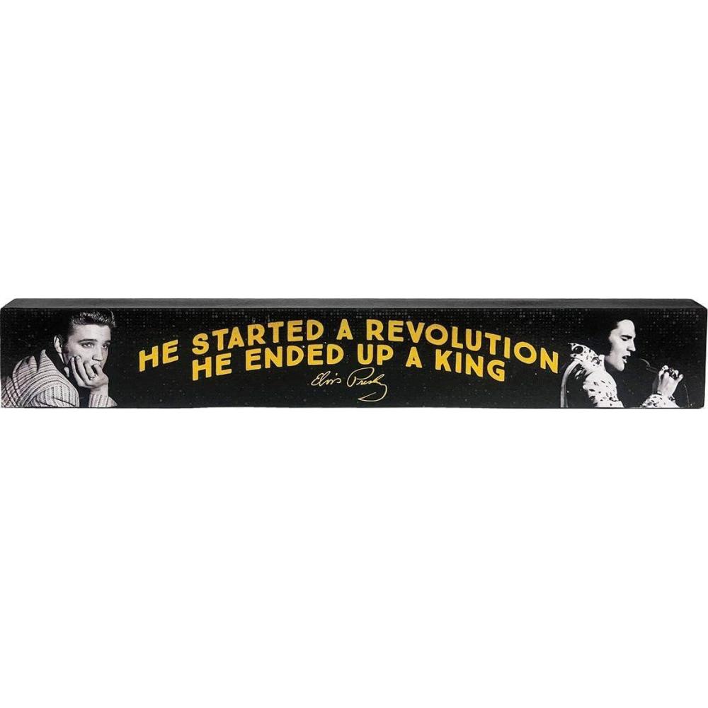 image:imageSpoontiques Elvis Long Wood Sign Black