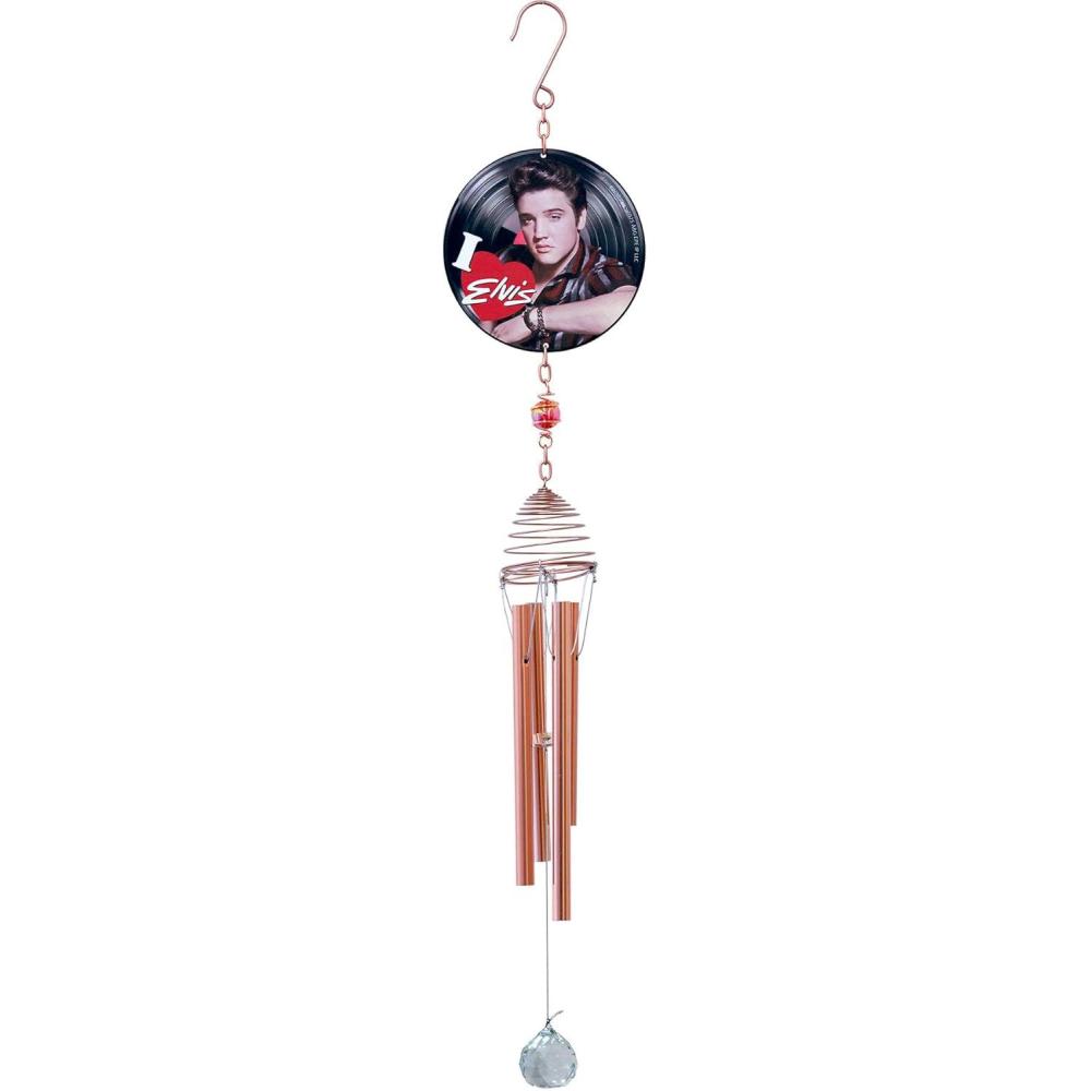 image:imageSpoontiques Elvis Wind Chime Outdoor Garden Dcor Decorative Chimes for Yard Garden Backyard and Patio Decoration