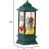 Spoontiques Wizard of Oz Glitter Lantern – No Place Like Home Holiday Traditional Light Up Decoration – Indoor Seasonal Festive Decor for Centerpiece, Mantle, Tabletops at Christmas (4″ x 4″ x 10.5″)