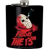 Spoontiques Friday the 13th Stainless Steel Hip Flask Functional Drinkware – 7oz Liquid Capacity with Stainless Steel Refill Funnel – 4.75” Tall – Gift for Birthday, Bachelor or Bachelorette Party