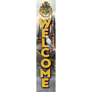 Spoontiques Harry Potter Welcome Porch Sign – Decorative Home Décor Wooden Signs – Rustic Outdoor Decoration – Durable and Weatherproof – Entryway Decoration – 8” x 40”