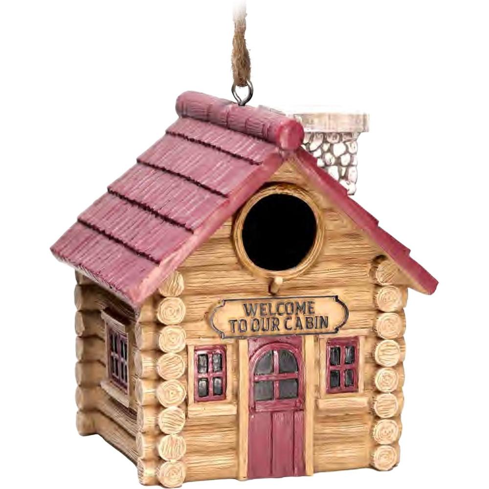 image:imageSpoontiques Birdhouse Garden Decor Decorative for Yard and Garden Decoration Hanging Novelty Outdoor Patio Cabin