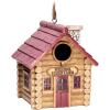 Spoontiques – Birdhouse – Garden Decor – Decorative for Yard and Garden Decoration – Hanging Novelty Outdoor Patio – Cabin