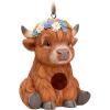 Spoontiques – Birdhouse – Garden Decor – Decorative for Yard and Garden Decoration – Hanging Novelty Outdoor Patio – Highland Cow