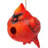 Spoontiques Cardinal Round Birdhouse – Garden Décor – Decorative Bird House for Yard and Garden Decoration