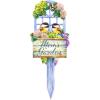 Spoontiques Mom’s Garden Metal Plant Stakes for Home & Garden – Novelty Garden Stakes for Indoor & Outdoor Flowers, Vegetables, Shrubs & More