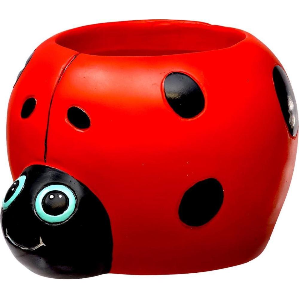 image:imageSpoontiques Ladybugs Flower Pot Home Dcor Tabletop Decoration Vase Window Dcor Indoor Outdoor Dcor