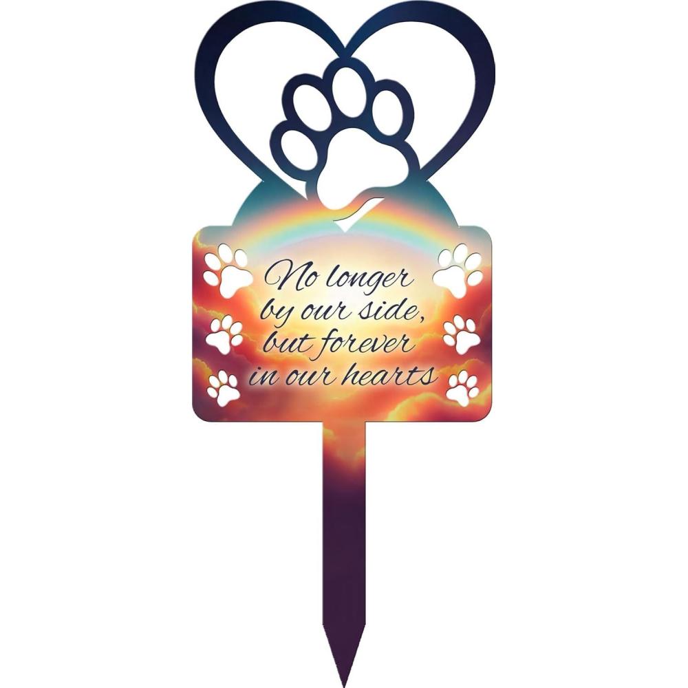 image:imageSpoontiques Pet Memorial Metal Plant Stakes for Home amp Garden  Novelty Garden Stakes for Indoor amp Outdoor Flowers Vegetables Shrubs amp More