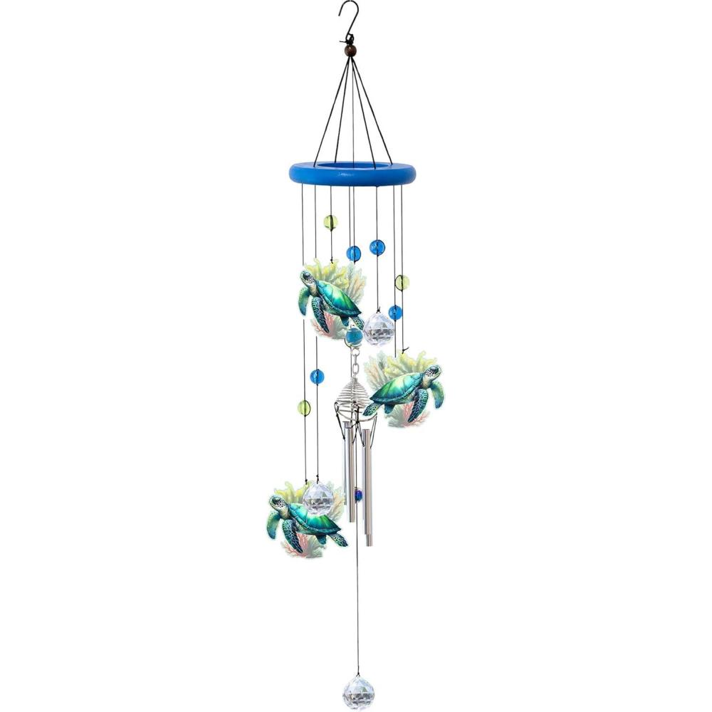 image:imageSpoontiques Sea Turtles Wind Chime  Outdoor Garden Dcor  Decorative Chimes for Yard Garden Backyard and Patio Decoration