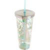Spoontiques – Glitter Filled Acrylic Tumbler – Glitter Cup with Straw – 20 oz - Stainless Steel Locking Lid with Straw – Double Wall Insulated – BPA Free – Scooby Doo
