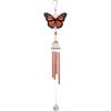 Spoontiques Butterfly Wind Chime – Outdoor Garden Décor – Decorative Chimes for Yard, Garden, Backyard and Patio Decoration