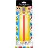 Spoontiques Friends Straw Topper Set, 3 Pack – 12.5”, BPA-Free Straws w/Silicone Charm Topper, Ideal for Water Bottles, Travel Mugs, Tumblers