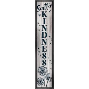 Spoontiques – Welcome Porch Sign – Decorative Home Décor Wooden Signs – Rustic Outdoor Decoration – Durable and Weatherproof – Entryway Decoration – 8” x 40” - Scatter Kindness
