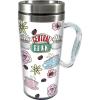 Spoontiques – Insulated Travel Mugs – Acrylic and Stainless Steel Drink Cup – Friends – Central Perk