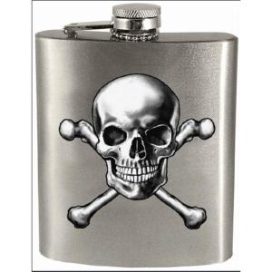 Spoontiques Hip Flask, “Skull and Crossbones”(Skull and Crossbones)