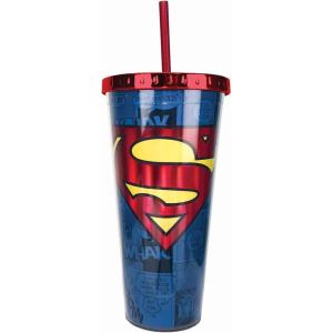 Spoontiques Superman Foil Cup w/Straw