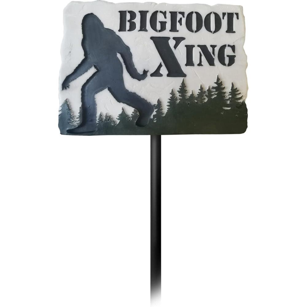 image:imageSpoontiques  Garden Dcor  Garden Stake  Decorative Stake for Lawn and Yard 24 High  Durable Weather Resistant Resin Sign for Home Decoration  Big Foot Garden Stake