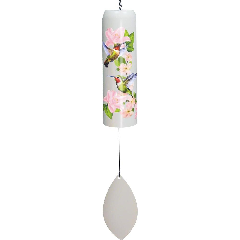 image:imageSpoontiques Hummingbird Bell Wind Chime  Outdoor Garden Dcor  Decorative Chimes for Yard Garden Backyard and Patio Decoration