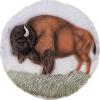 Spoontiques Buffalo Stepping Stone – Garden Décor – Decorative Stone for Patio Home Lawn and Yard