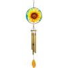 Spoontiques Sunflower Suncatcher Wind Chime – Outdoor Garden Décor – Decorative Chimes for Yard, Garden, Backyard and Patio Decoration