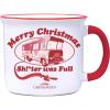 Spoontiques Sh!*ter was Full Ceramic Camper Mugs – 14 Ounce Beverage Capacity – Microwave and Dishwasher Safe – 3 5/8″ Tall
