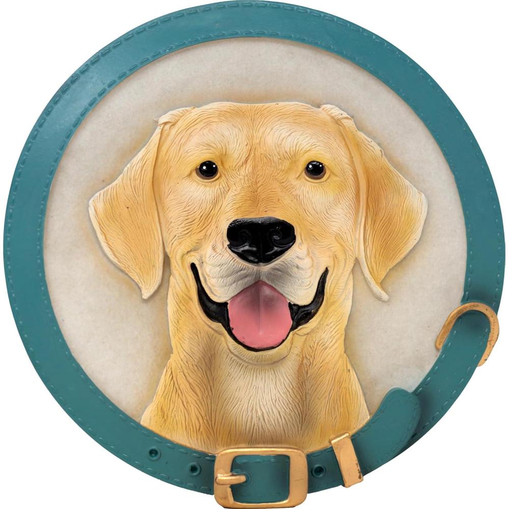 image:imageSpoontiques Garden Dcor Yellow Lab Stepping Stone Decorative Stone for Garden