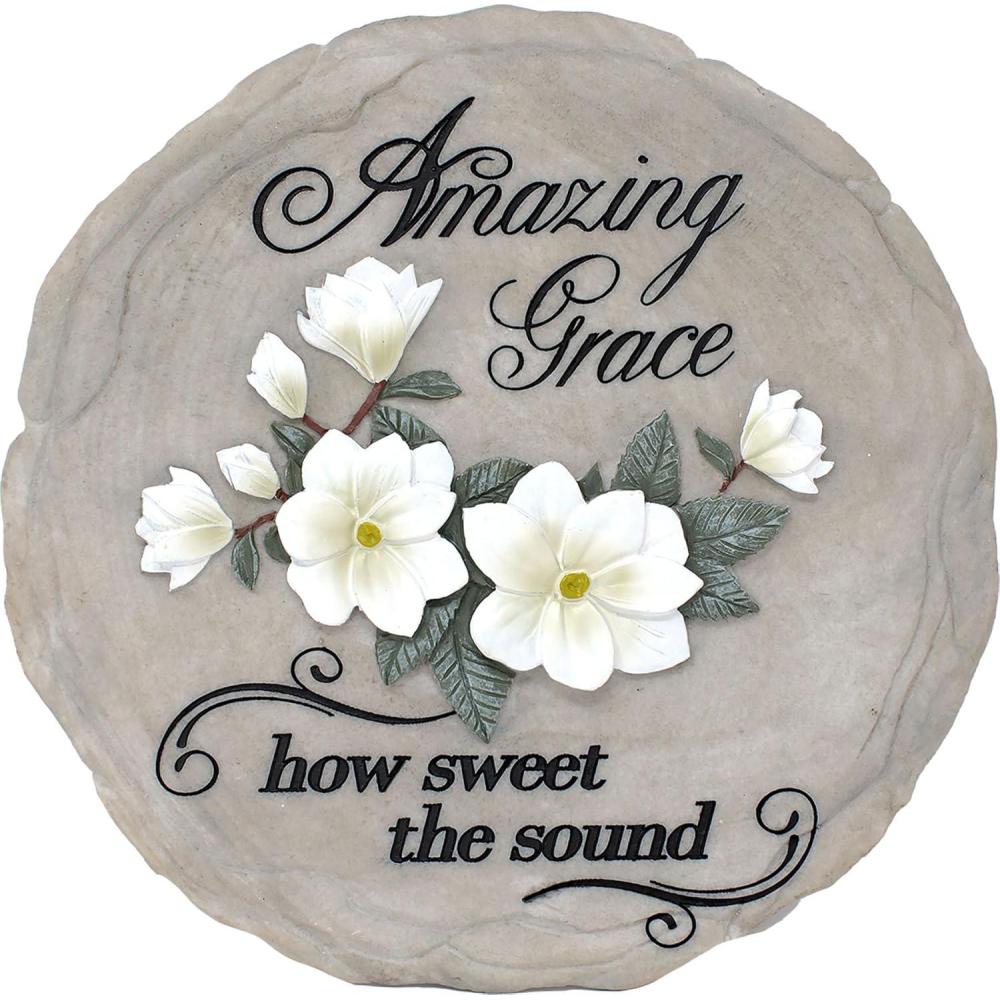 image:imageSpoontiques Amazing Grace Stepping Stone Decorative Garden Stone for Yard Patio Garden or Walkway Outdoor or Indoor Home Dcor