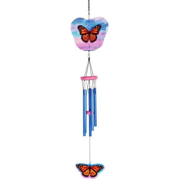 image:imageSpoontiques Butterfly Wind Spinner Chime  Outdoor Garden Dcor  Decorative Chimes for Yard Garden Backyard and Patio Decoration