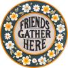 Spoontiques – Garden Décor – Friends Gather Here Stepping Stone – Decorative Stone for Garden