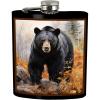 Spoontiques Bear Stainless Steel Hip Flask – Functional Drinkware – 7oz Liquid Capacity with Stainless Steel Refill Funnel – 4 3/4″ Tall – Gift for Birthday, Bachelor or Bachelorette Party