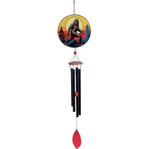 Spoontiques Bigfoot Suncatcher Wind Chimes – Outdoor Garden Décor – Decorative Chimes for Yard, Garden, Backyard and Patio Decoration