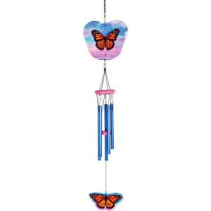 Spoontiques Butterfly Wind Spinner Chime – Outdoor Garden Décor – Decorative Chimes for Yard, Garden, Backyard and Patio Decoration
