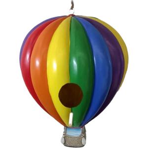 Spoontiques Hot Air Balloon Birdhouse – Garden Décor – Hanging Novelty Decorative Bird House for Yard, Garden Decoration, Outdoor Patio